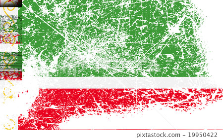 Flag of  with old texture. Vector 19950422