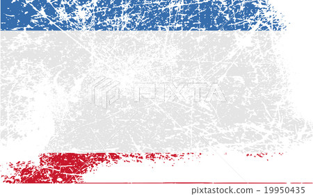 Flag of Crimea with old texture. Vector Flag of Crimea with old texture. Vector 19950435