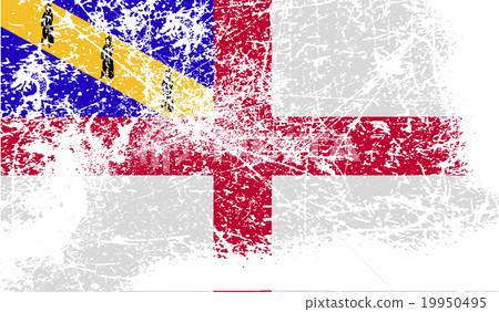 Flag of Herm with old texture. Vector Flag of Herm with old texture. Vector 19950495