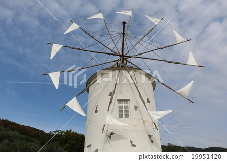 Greek windmill of Shodoshima Olive Park 19951420
