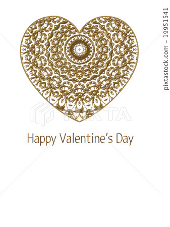 Heart Background Material Valentine's Day Gold White Background Heart Background Material Valentine's Day Gold White Background 19951541