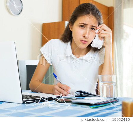 Despair girl study at home Despair girl study at home 19952410