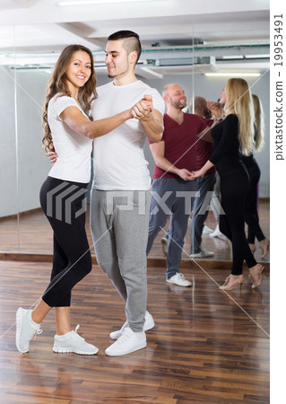 Group dancing in club 19953491