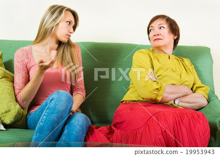 Two women sharing bad news Two women sharing bad news 19953943