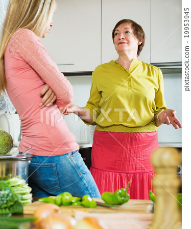 Two women sharing bad news Two women sharing bad news 19953945
