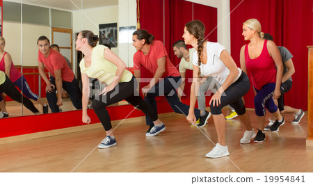 Young adults dancing in a studio 19954841