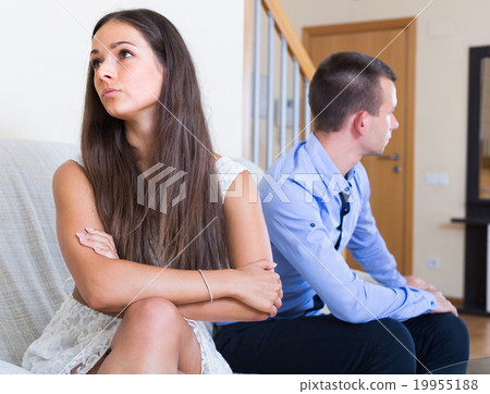 Couple sulking on each other Couple sulking on each other 19955188