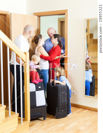 The Family Meeting. Family arrived to visit relatives 19955321