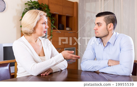Young man and mature girlfriend Young man and mature girlfriend 19955539