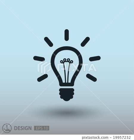 Pictograph of light bulb Pictograph of light bulb 19957232