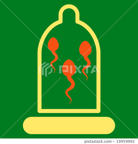 Sperm In Condom Icon Sperm In Condom Icon 19959992