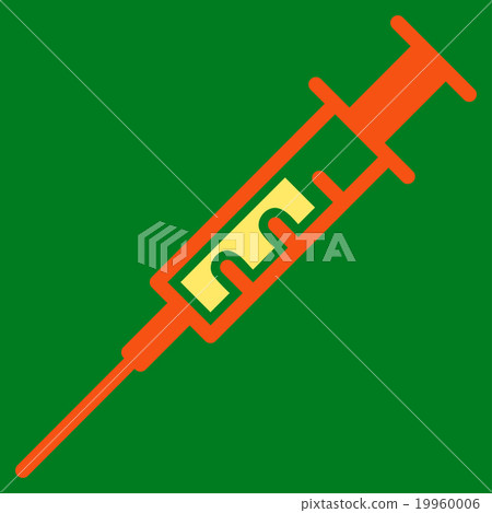 Syringe Flat Icon 19960006