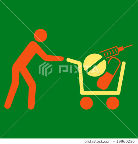 Medical Shopping Icon Medical Shopping Icon 19960286