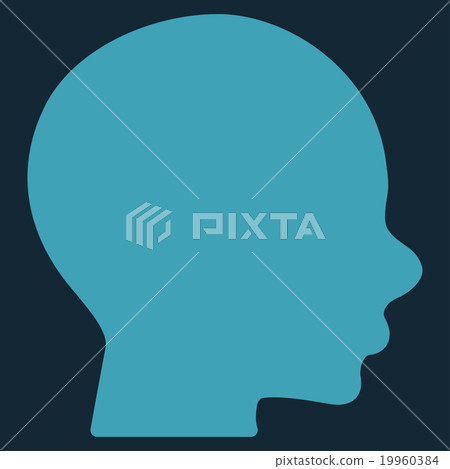 Head Flat Icon Head Flat Icon 19960384