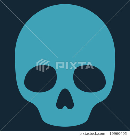 Skull Flat Icon Skull Flat Icon 19960495