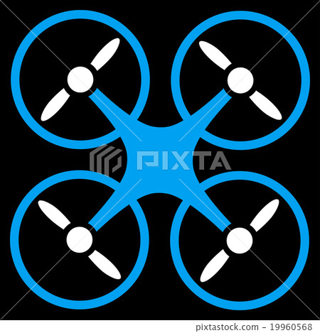Quadcopter Flat Icon 19960568
