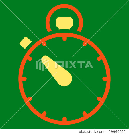 Stopwatch Flat Icon - Stock Illustration [19960621] - PIXTA