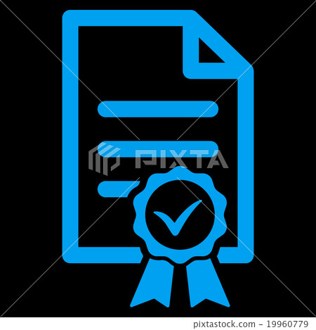 Certified Flat Icon 19960779