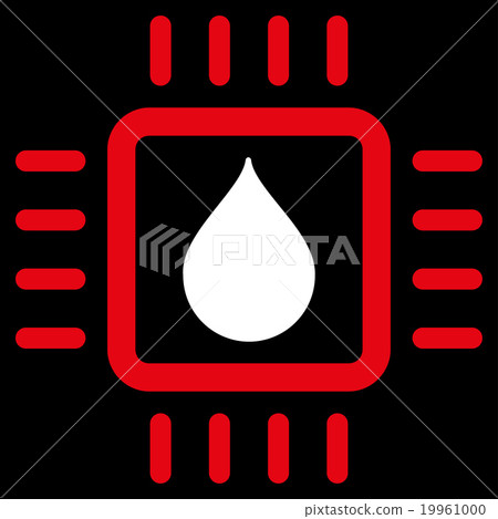 Drop Analysis Chip Icon - Stock Illustration [19961000] - PIXTA