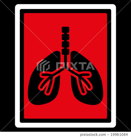 Lungs X-Ray Photo Icon Lungs X-Ray Photo Icon 19961084