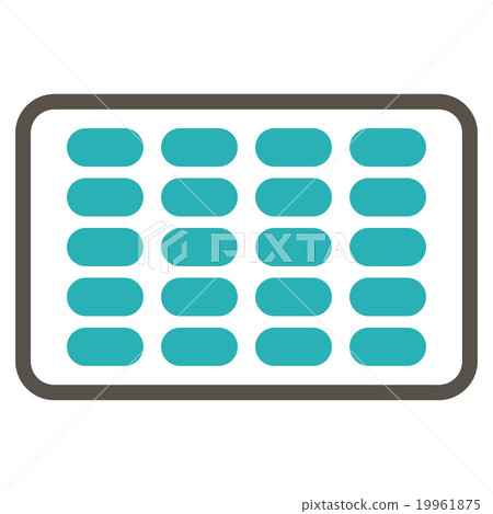 Blister Flat Icon Blister Flat Icon 19961875