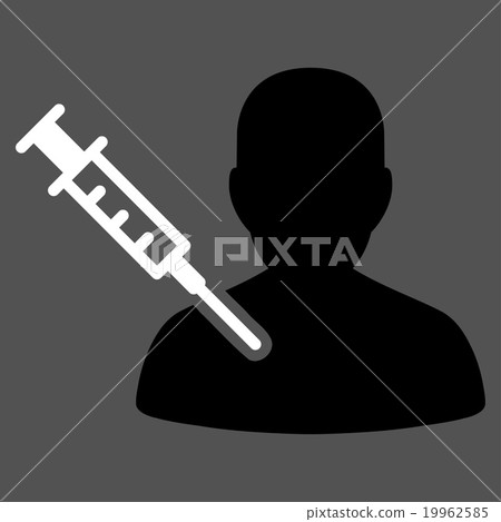 Patient Vaccination Flat Icon Patient Vaccination Flat Icon 19962585