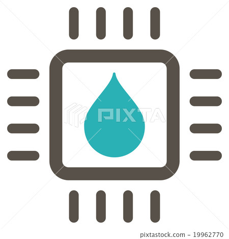 Drop Analysis Chip Icon - Stock Illustration [19962770] - PIXTA
