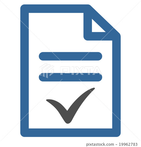Valid Document Icon - Stock Illustration [19962783] - PIXTA