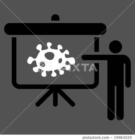 Bacteria Lecture Flat Icon 19963020