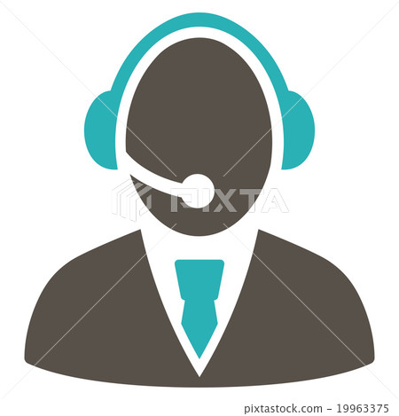 Call Center Worker Icon 19963375
