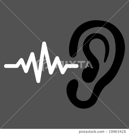 Listen Flat Icon 19963428