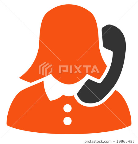 Receptionist Flat Icon Receptionist Flat Icon 19963485