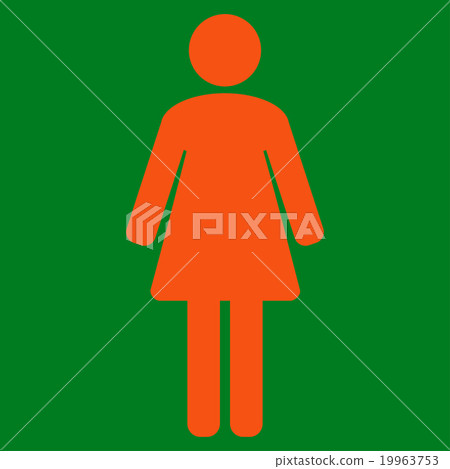 Woman Flat Icon 19963753