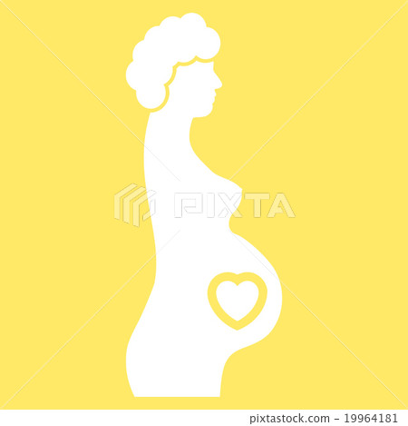 Pregnant Female Flat Icon 19964181