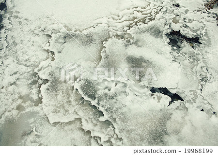 texture snow ice winter thaw 19968199