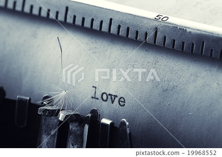 inscription love vintage typewriter printing inscription love vintage typewriter printing 19968552