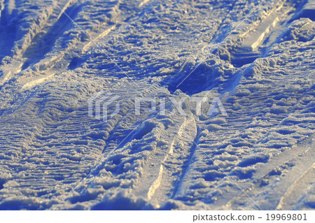 snow texture tracks in the snow winter 19969801