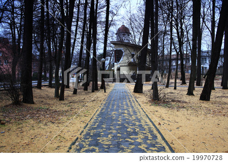 Fall foliage landscape park 19970728