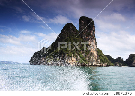rocky mountain landscape of the island in the sea 19971379