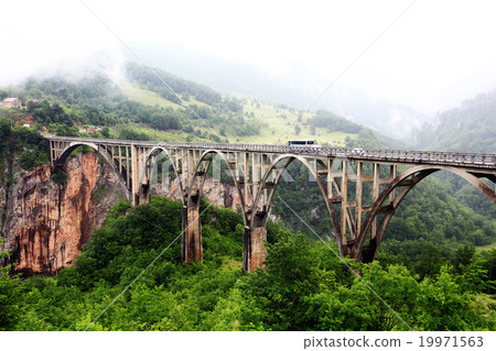 European mountain landscape bridge the gap 19971563