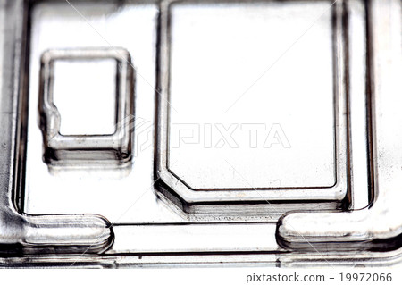 plastic blister pack electronic storage chip background 19972066