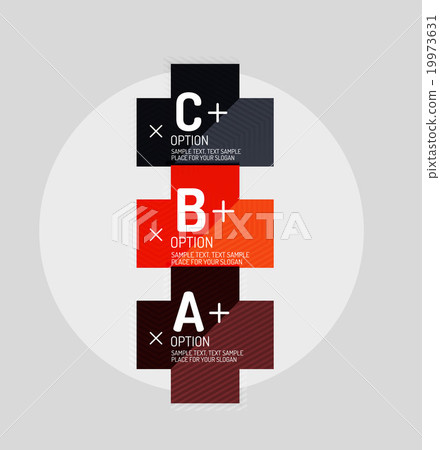 Paper style abstract geometric shapes with 19973631