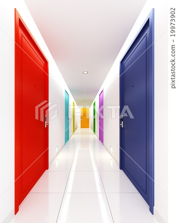 3d render of interior hall 19973902