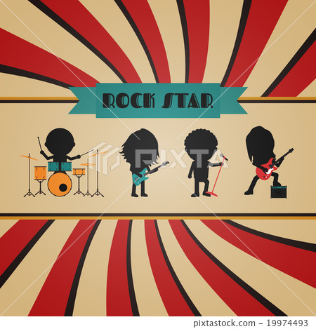 retro rock poster 19974493