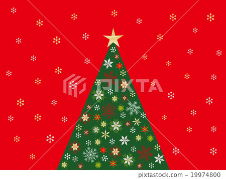 Christmas tree illustration 19974800