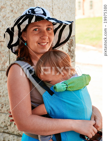 Mother and her little baby child 19975380