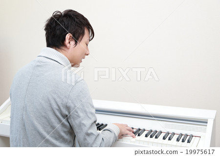 Performance Piano instrument music (male organ harpsichord MIDI synthesizer keyboard) 19975617