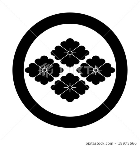 Five flowers in the circle 19975666