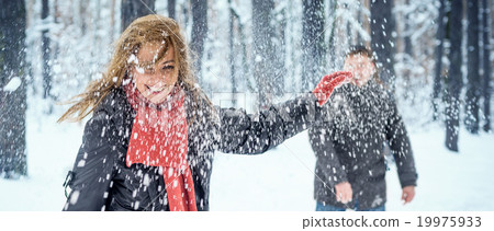 Snowball fight. Snowball fight. 19975933