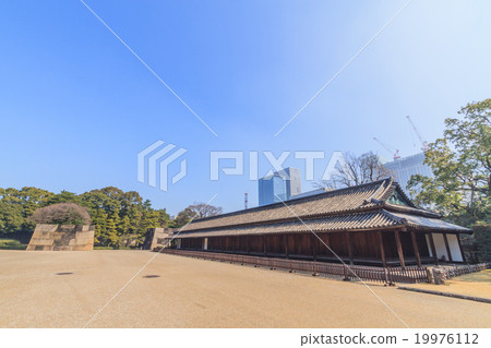 春天的江戶城堡的主要的Sannomon watariorou痕跡和一百個人的地址 19976112